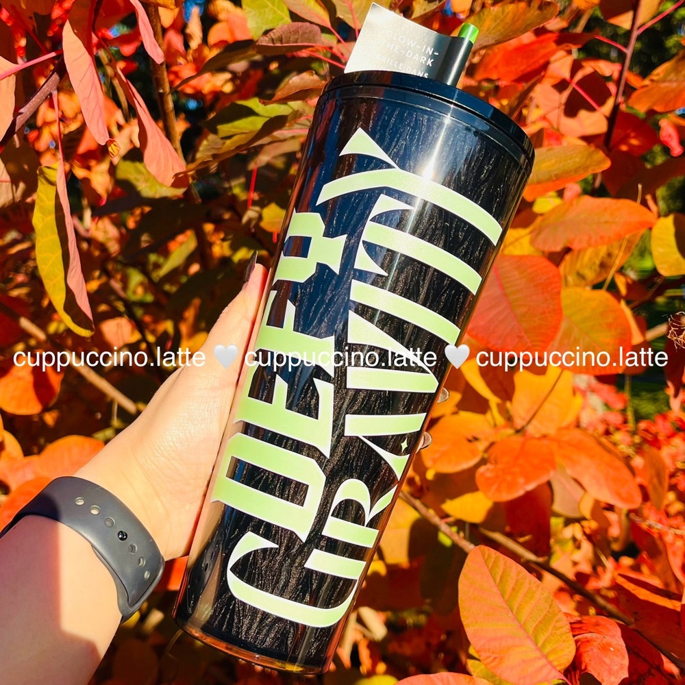 🖤NWT💚Starbucks X Wicked Black Green Defy Gravity Glow in the Dark Elphaba Cup